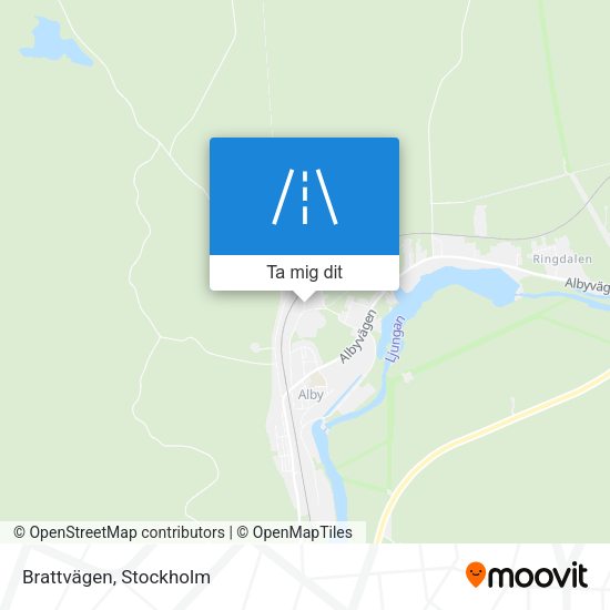 Brattvägen karta