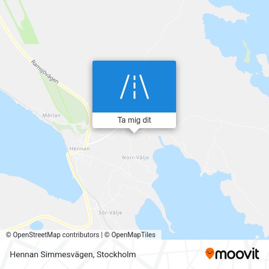 Hennan Simmesvägen karta