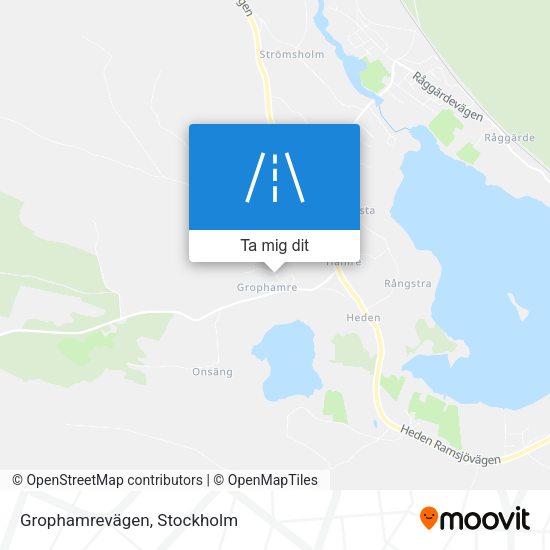 Grophamrevägen karta