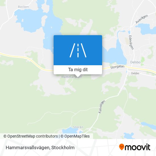 Hammarsvallsvägen karta