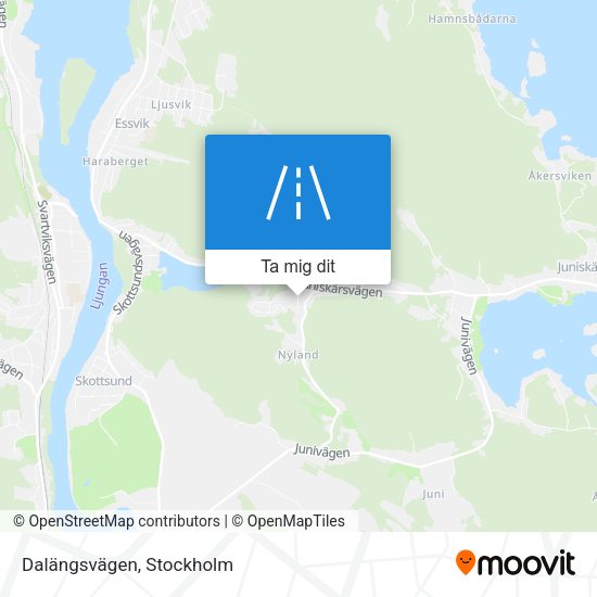 Dalängsvägen karta