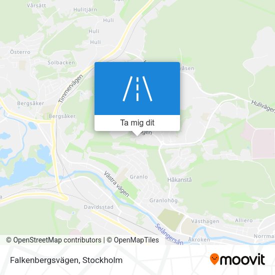 Falkenbergsvägen karta