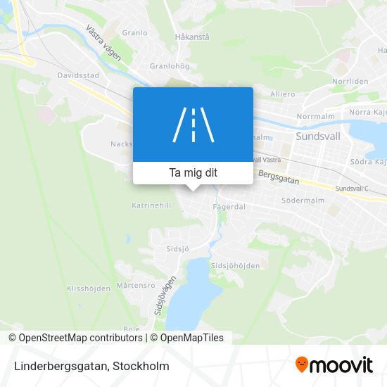 Linderbergsgatan karta