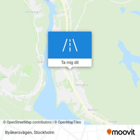 Byåkersvägen karta