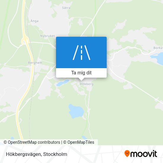 Hökbergsvägen karta