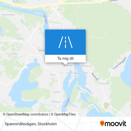 Spannmålsvägen karta