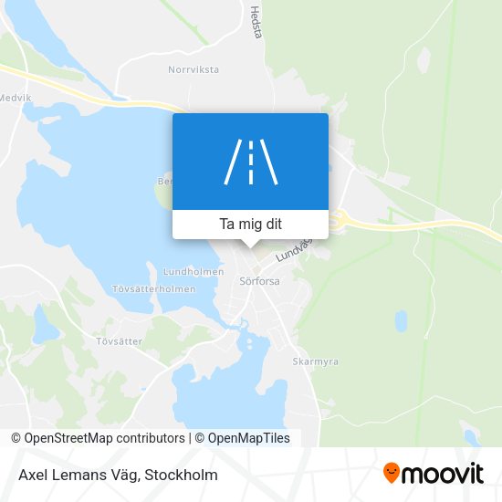 Axel Lemans Väg karta