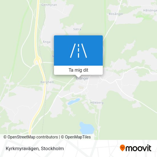 Kyrkmyravägen karta