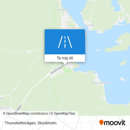Thunstedtsvägen karta