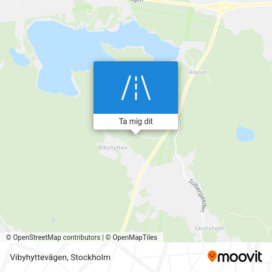 Vibyhyttevägen karta