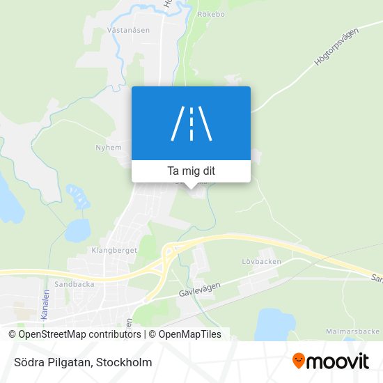 Södra Pilgatan karta