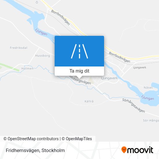 Fridhemsvägen karta