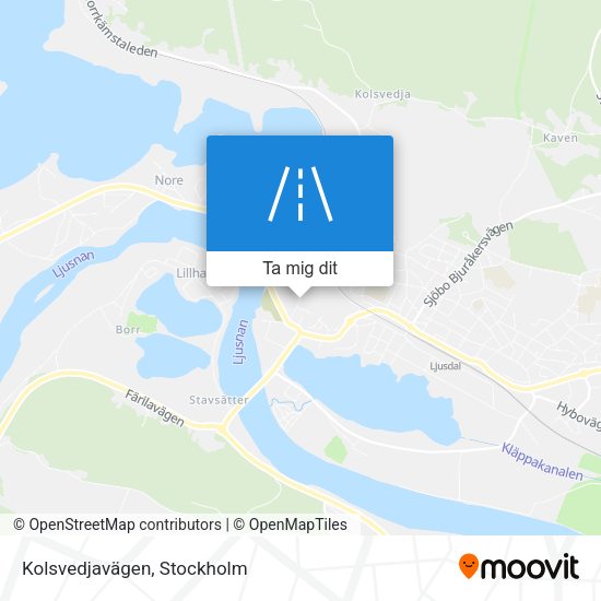 Kolsvedjavägen karta