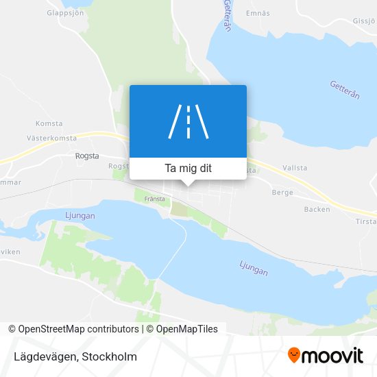 Lägdevägen karta
