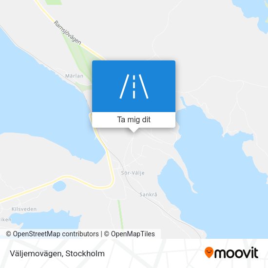 Väljemovägen karta