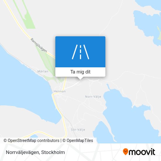 Norrväljevägen karta
