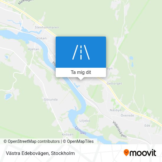Västra Edebovägen karta