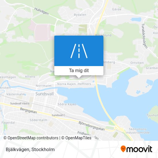 Bjälkvägen karta