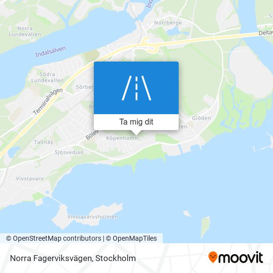 Norra Fagerviksvägen karta