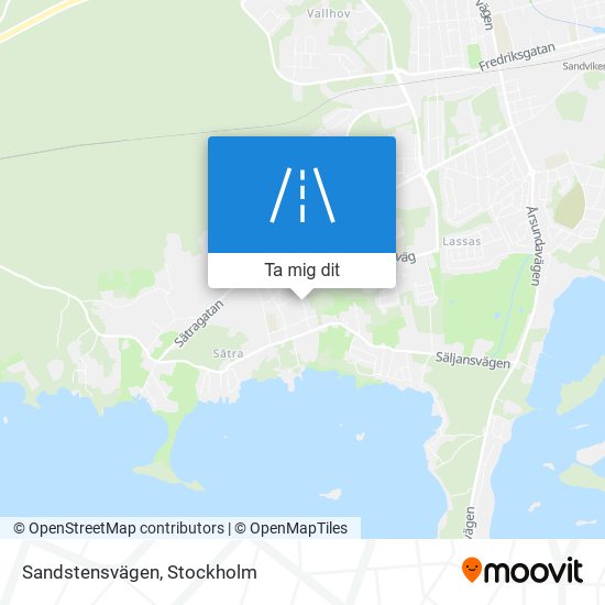 Sandstensvägen karta