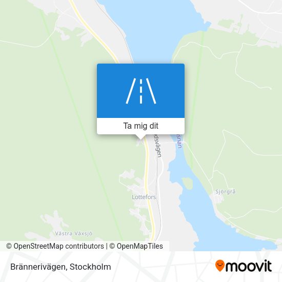 Brännerivägen karta