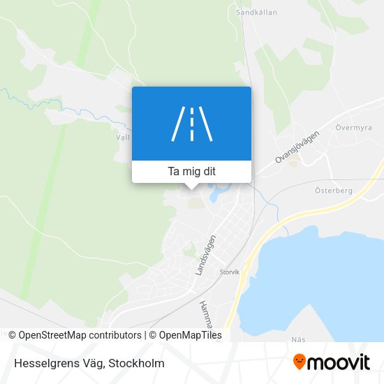 Hesselgrens Väg karta