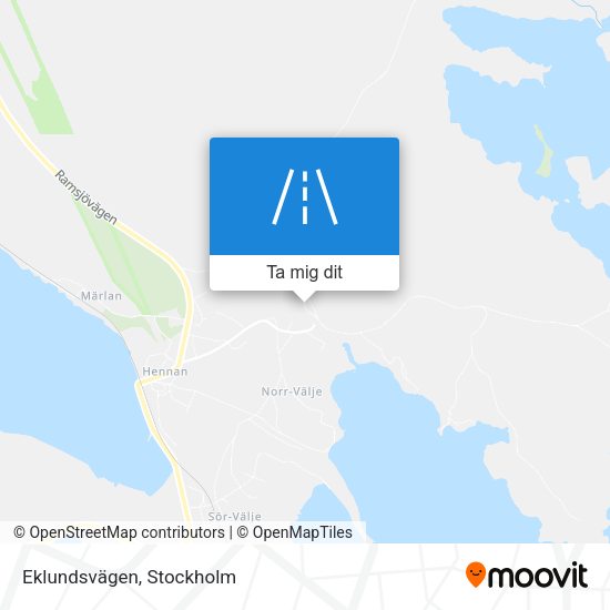 Eklundsvägen karta