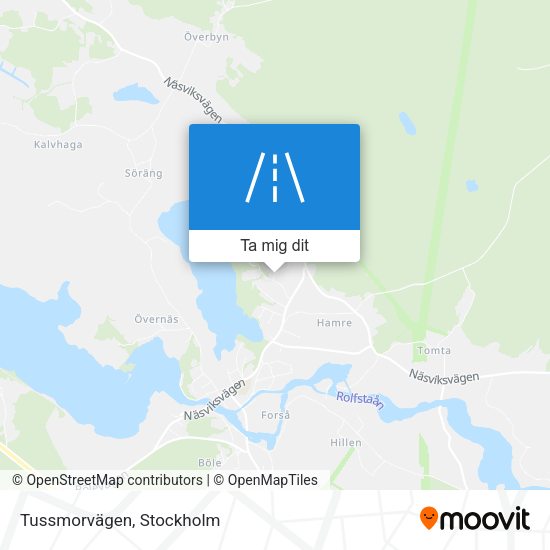 Tussmorvägen karta