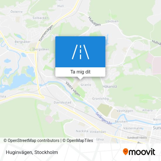 Huginvägen karta