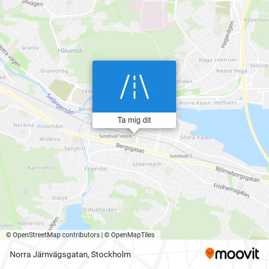 Norra Järnvägsgatan karta