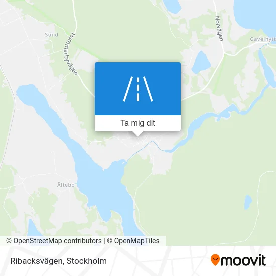 Ribacksvägen karta