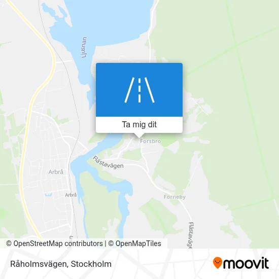 Råholmsvägen karta