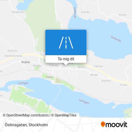 Östinsgatan karta