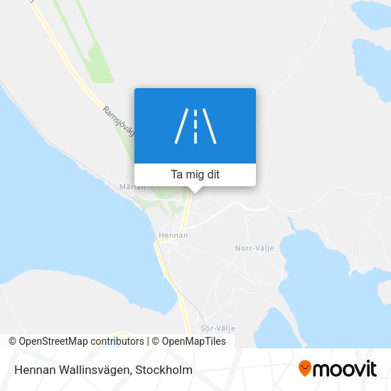 Hennan Wallinsvägen karta