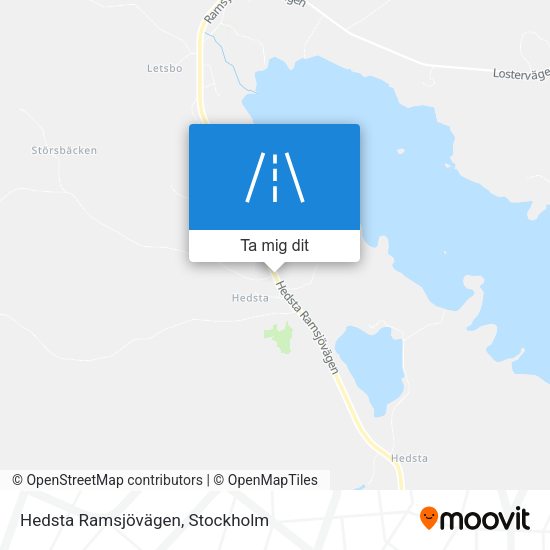 Hedsta Ramsjövägen karta