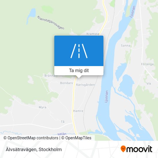 Älvsätravägen karta