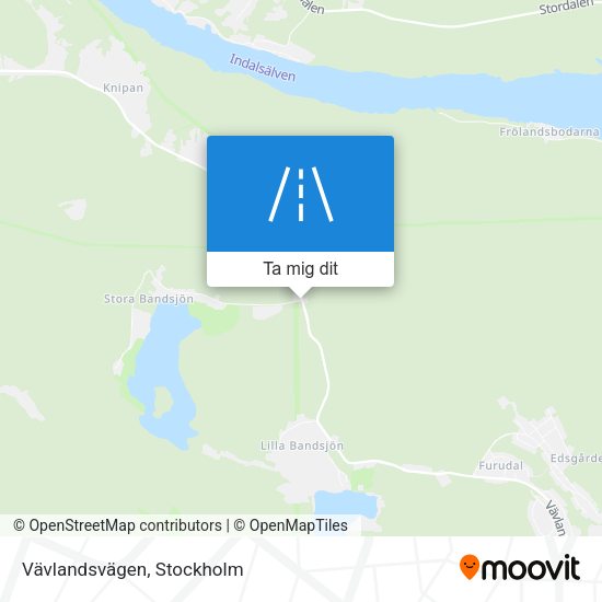 Vävlandsvägen karta
