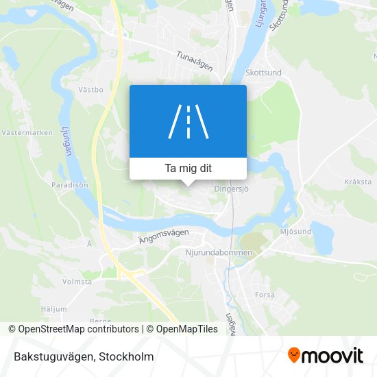 Bakstuguvägen karta