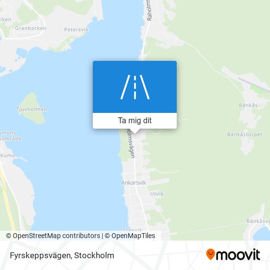 Fyrskeppsvägen karta