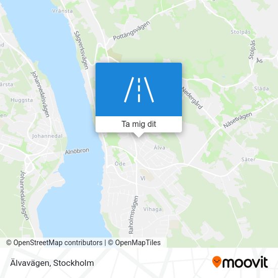Älvavägen karta