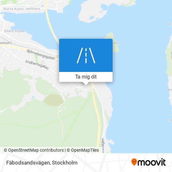 Fäbodsandsvägen karta