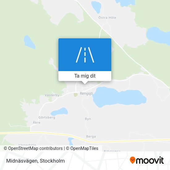 Midnäsvägen karta