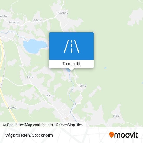 Vågbroleden karta
