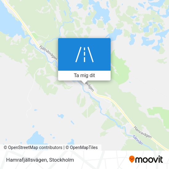 Hamrafjällsvägen karta