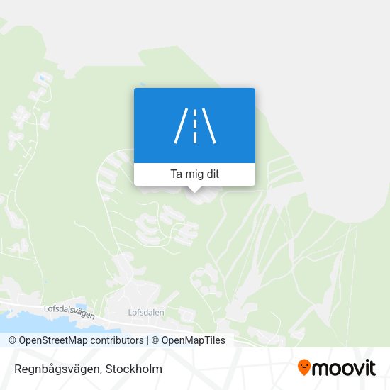 Regnbågsvägen karta