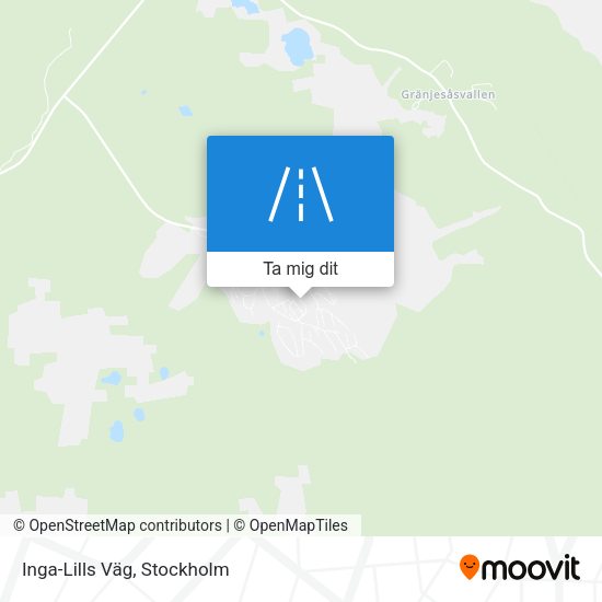 Inga-Lills Väg karta