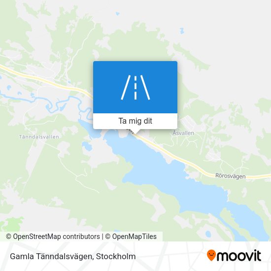 Gamla Tänndalsvägen karta