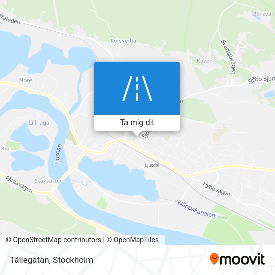 Tällegatan karta