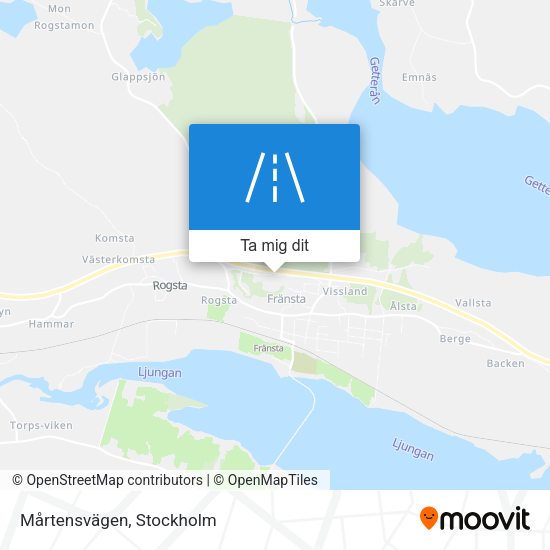 Mårtensvägen karta