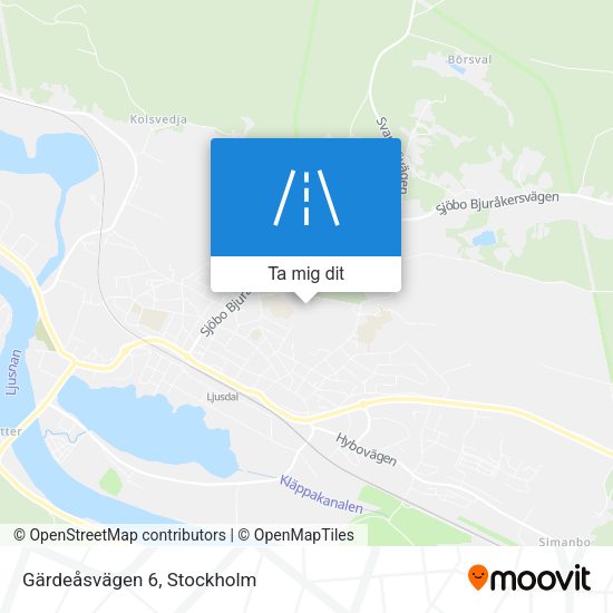 Gärdeåsvägen 6 karta